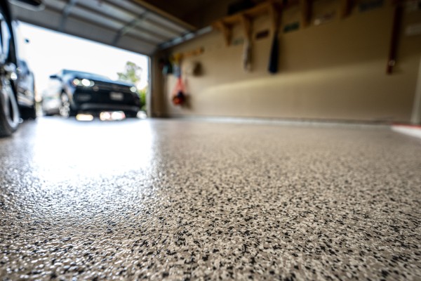 plancher garage epoxy à la rive-sud